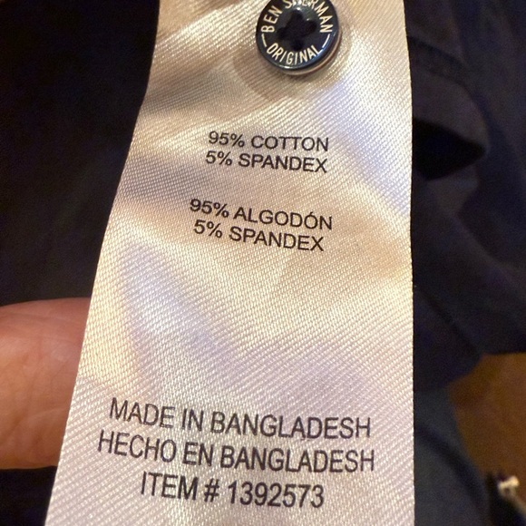 2/$30 Ben Sherman Navy Polo Shirt with Red and White Accents size XL - Picture 7 of 7